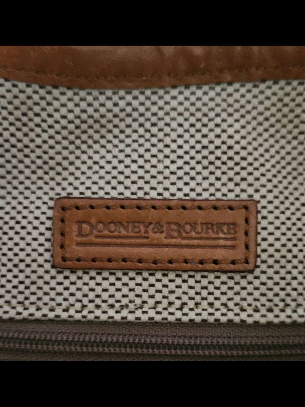 Vintage Dooney & Bourke Pink DB Monogram Hobo Bag with Duck Charm